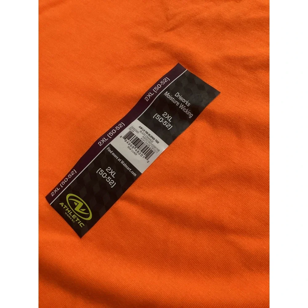 2-Athletic Works Mens‎ 2XL Long Sleeve Driworks Moisture Wicking Tee Shirt